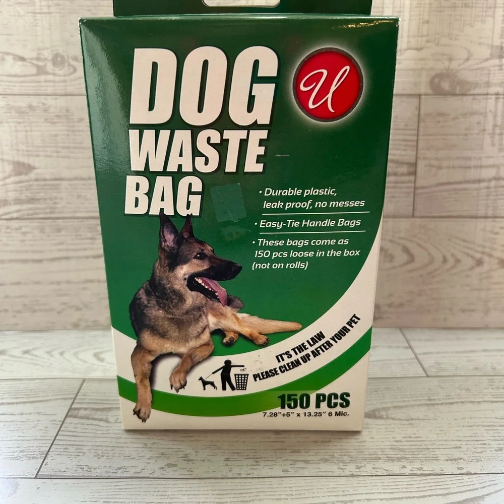 U Brand Dog Waste Bags / Doggy Doo Bags - 150 PCS LARGE BAGS not on a roll.